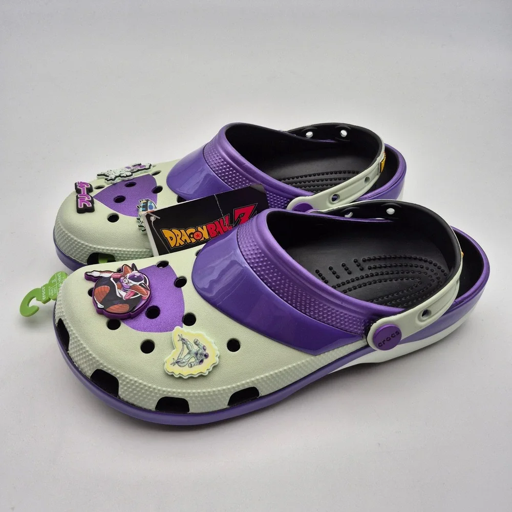 Crocs Dragon Ball Z Frieza Classic Clogs Purple Men's Size 10 Shoes Casual